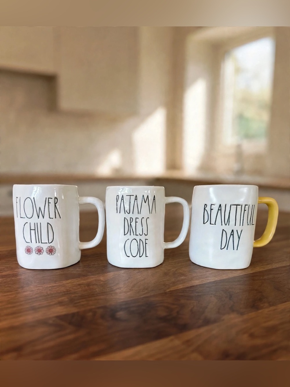 Rae Dunn Bundle of 3 Farmhouse Mugs